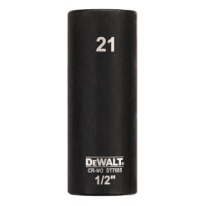 Головка торцева DeWALT ударна "IMPACT" DeWALT, довга, 1/2" х 21 мм, шестигранна (DT7555)