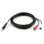 Кабель мультимедійний Jack 3.5mm M to 2xRCA 3 m Vinga (VCPDCJ35MRCA23BK)