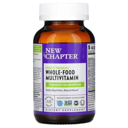 Мультивітамін New Chapter Мультивітаміни для Вагітних, Perfect Prenatal, 48 таблеток (NC0315)