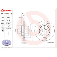 Гальмівний диск Brembo 09.8903.14