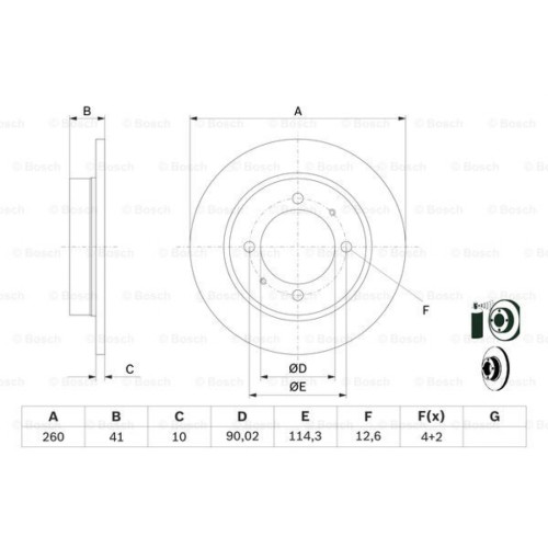 Гальмівний диск Bosch 0 986 478 898