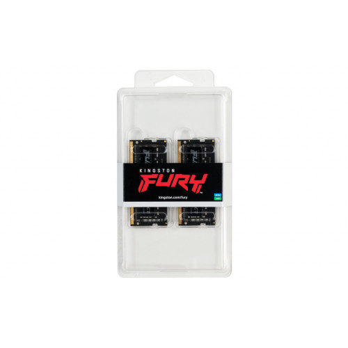 Модуль пам'яті для ноутбука SoDIMM DDR4 64GB (2x32GB) 3200 MHz Fury Impact Kingston Fury (ex.HyperX) (KF432S20IBK2/64)