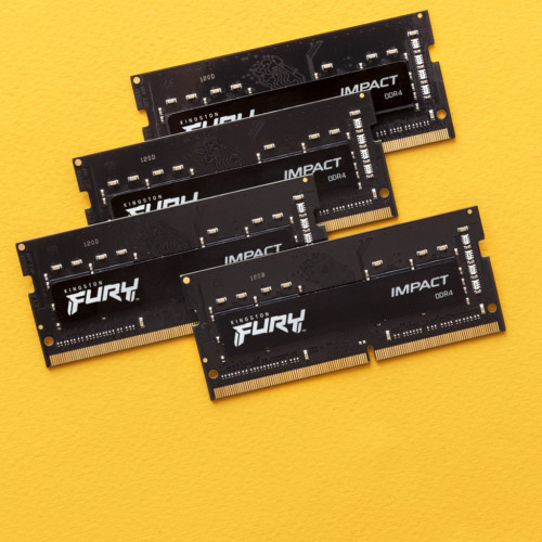 Модуль пам'яті для ноутбука SoDIMM DDR4 64GB (2x32GB) 3200 MHz Fury Impact Kingston Fury (ex.HyperX) (KF432S20IBK2/64)