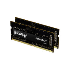 Модуль пам'яті для ноутбука SoDIMM DDR4 64GB (2x32GB) 3200 MHz Fury Impact Kingston Fury (ex.HyperX) (KF432S20IBK2/64)