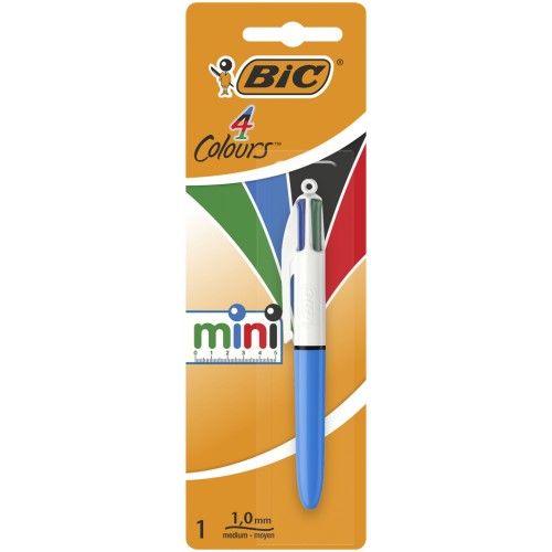 Ручка кулькова Bic 4 in 1 Colours Mini, блакитна (bc895956)