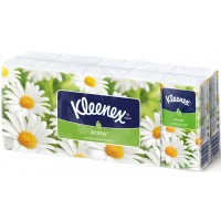 Серветки косметичні Kleenex Aroma з ароматом ромашки двошарові 10 пачок по 10 шт. (5901478905277)