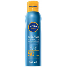 Засіб від засмаги Nivea Sun спрей Захист та легкість SPF 50 200 мл (4005900699534)
