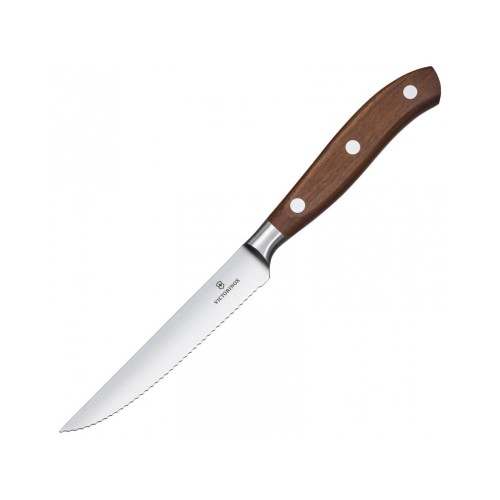 Кухонний ніж Victorinox Grand Maitre Steak 12см Serrated Wood (7.7200.12WG)