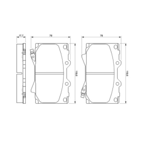 Гальмівні колодки Bosch 0 986 424 640