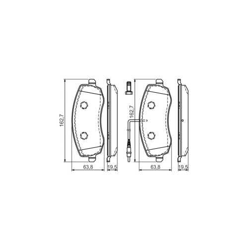 Гальмівні колодки Bosch 0 986 494 385