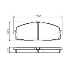 Гальмівні колодки Bosch 0 986 495 058