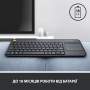 Клавіатура Logitech K400 Plus Touch Wireless UA Black (920-007145)