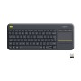 Клавіатура Logitech K400 Plus Touch Wireless UA Black (920-007145)