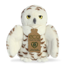 М'яка іграшка Aurora м'яконабивна ECO Снігова сова Біла 20 см (200116A)