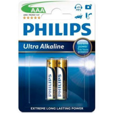 Батарейка PHILIPS AAA LR03 Ultra Alkaline * 2 (LR03E2B/10)