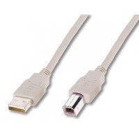 Кабель для принтера USB 2.0 AM/BM 3.0m DIGITUS (AK-300102-030-E)