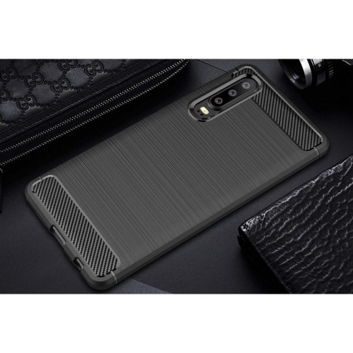 Чохол до мобільного телефона Laudtec для Huawei P30 Carbon Fiber (Black) (LT-P30B)