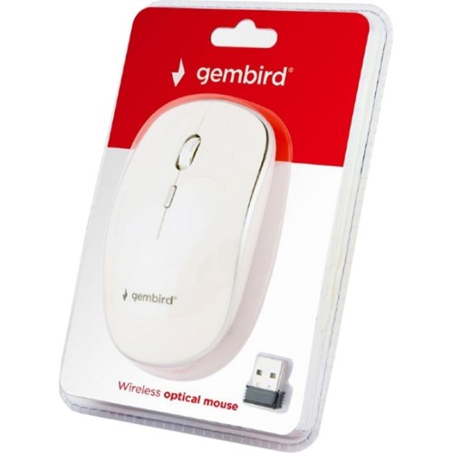 Мишка Gembird MUSW-4B-01-W White (MUSW-4B-01-W)