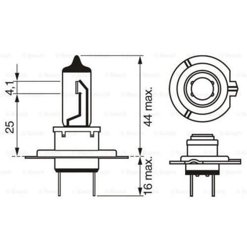 Автолампа Bosch галогенова 55W (1 987 301 012)