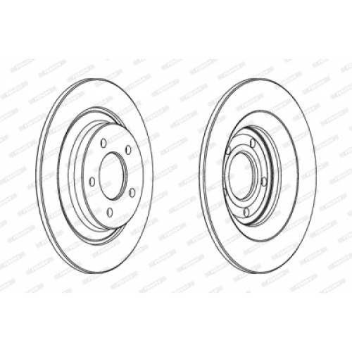 Гальмівний диск FERODO DDF1547C