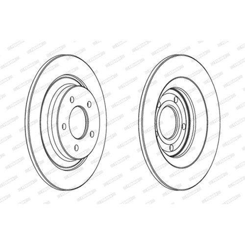 Гальмівний диск FERODO DDF1547C