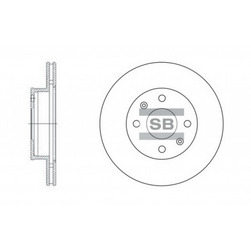 Гальмівний диск HI-Q SD2010