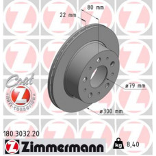 Гальмівний диск ZIMMERMANN 180.3032.20