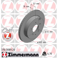 Гальмівний диск ZIMMERMANN 370.3089.20