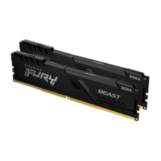 Модуль пам'яті для комп'ютера DDR4 32GB (2x16GB) 3200 MHz Fury Beast Black Kingston Fury (ex.HyperX) (KF432C16BB1K2/32)