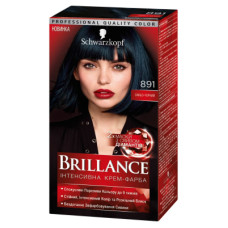Фарба для волосся Brillance 891-Синьо-чорний 142.5 мл (4015000509848)