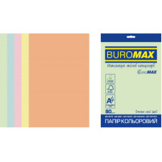 Папір Buromax А4, 80g, PASTEL, 5colors, 250sh EUROMAX (BM.27212250E-99)