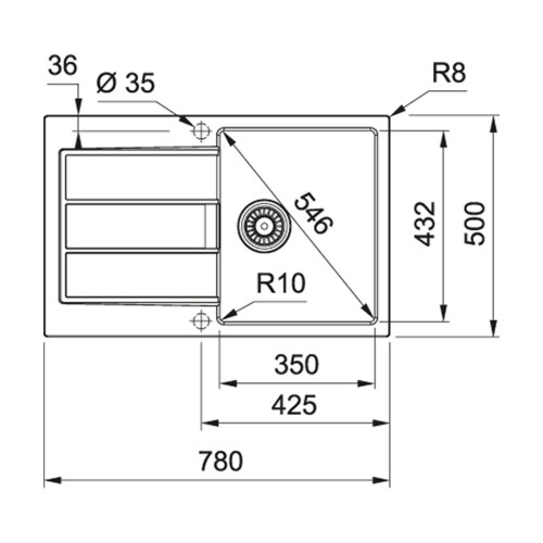 Мийка кухонна Franke Sirius 2.0 S2D 611-78 (143.0621.332)