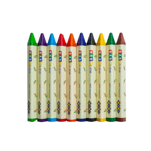 Олівці кольорові ZiBi Baby line Jumbo воскові трикутні 10 шт (ZB.2482)