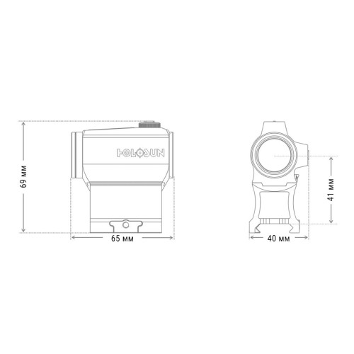 Коліматорний приціл Holosun HE403C-GR (747027)