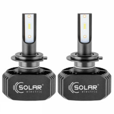 Автолампа SOLAR H7 LED 12/24V 40W 5000Lm 6000K, CSP1860 (8207)