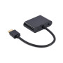 Перехідник Cablexpert HDMI to HDMI/VGA+audio 3.5mm (A-HDMIM-HDMIFVGAF-01)