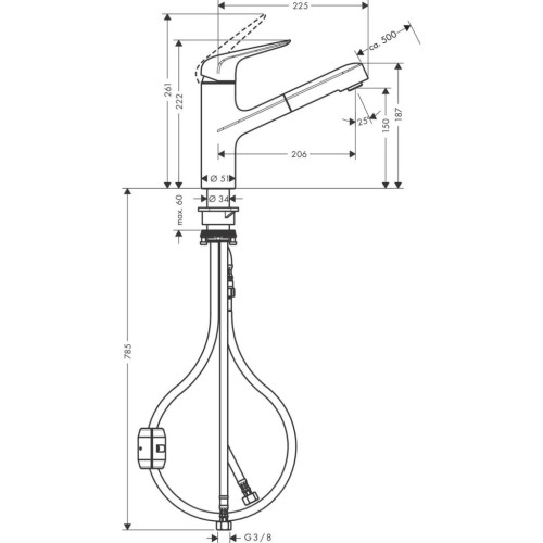 Змішувач Hansgrohe 71814800