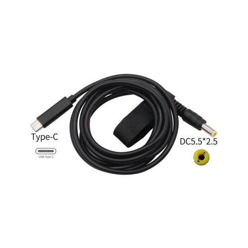 Кабель живлення USB Type-C to DC-5.5-2.5 XoKo (XK-DC5525)