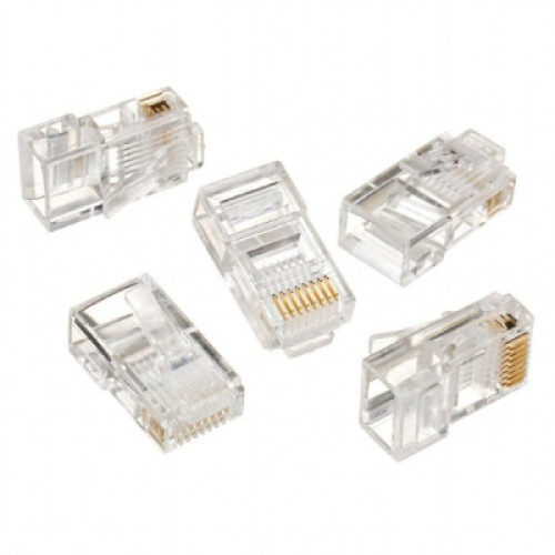 Конектор RJ45 cat.5e UTP 8P8C * 100 (позолоч. конт.) Cablexpert (LC-8P8C-001/100)