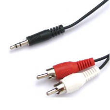 Кабель мультимедійний Jack 3.5mm папа/2RCA папа Atcom (10708)