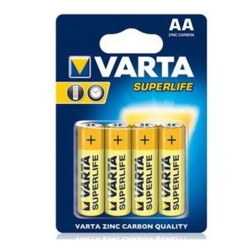 Батарейка Varta AA SUPERLIFE Zinc-Carbon R6 * 4 (02006101414)