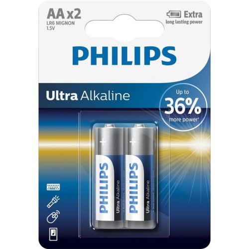 Батарейка PHILIPS LR06 Ultra Alkaline * 2 (LR6E2B/10)