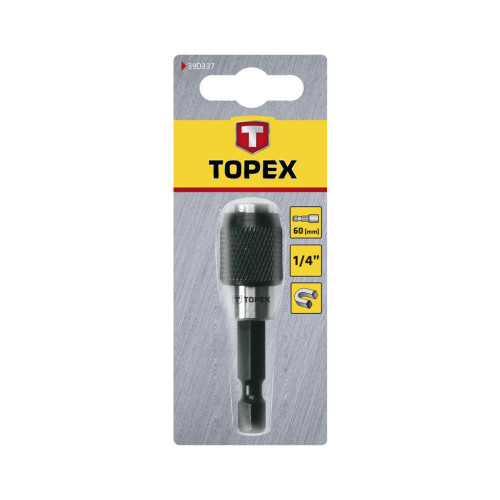 Тримач насадок Topex 1/4" 60 мм (39D337)