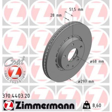 Гальмівний диск ZIMMERMANN 370.4403.20