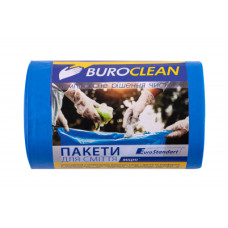 Пакети для сміття Buroclean EuroStandart міцні сині 60 л 40 шт. (4823078977892)