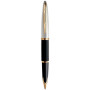 Ручка пір'яна Waterman CARENE Deluxe Black/silver  FP F (11 200)