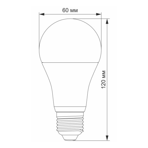 Лампочка Videx A65e 15W E27 3000K (VL-A65e-15273)