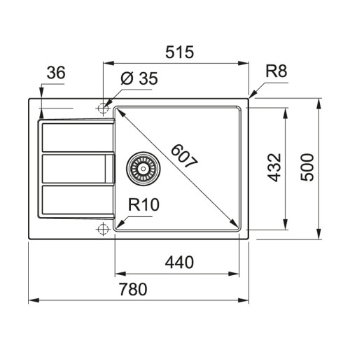 Мийка кухонна Franke Sirius 2.0 S2D 611-78 XL (143.0621.338)