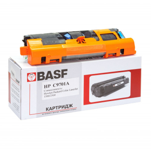 Картридж BASF для HP CLJ 1500/2500 аналог C9701A Cyan (KT-C9701A)