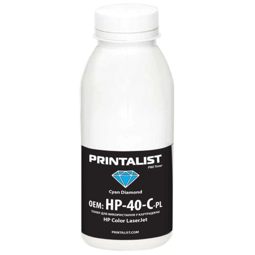 Тонер HP CLJ Universal 40г Cyan Printalist (HP-40-C-PL)